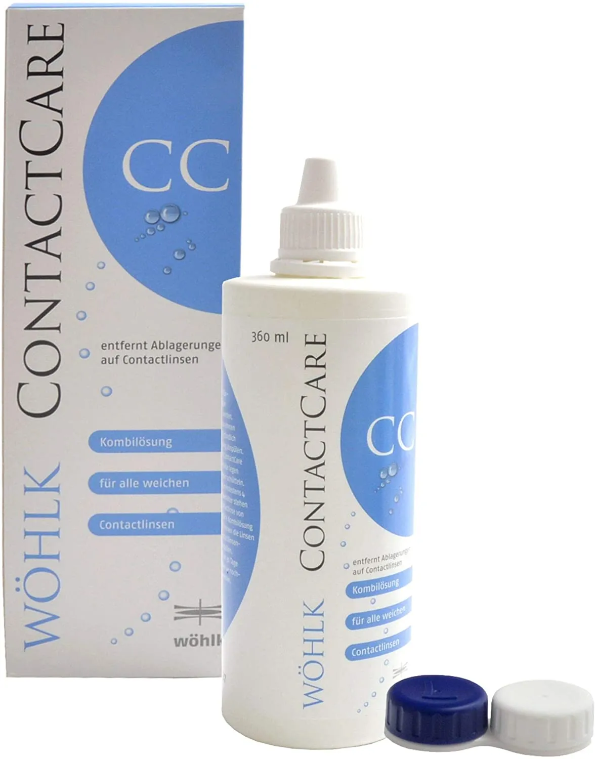 Izdelek Tekočina Wöhlk Contact Care (100 ml) — embalaža