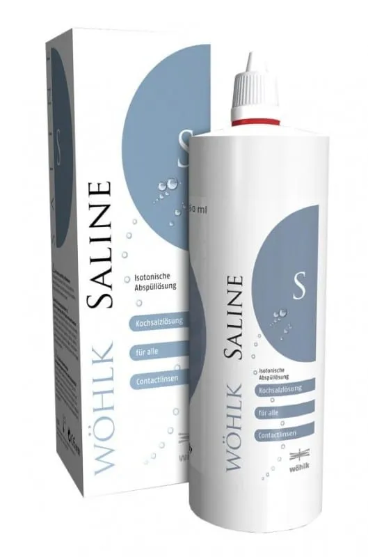 Izdelek Tekočina Wöhlk Saline (360 ml) — embalaža